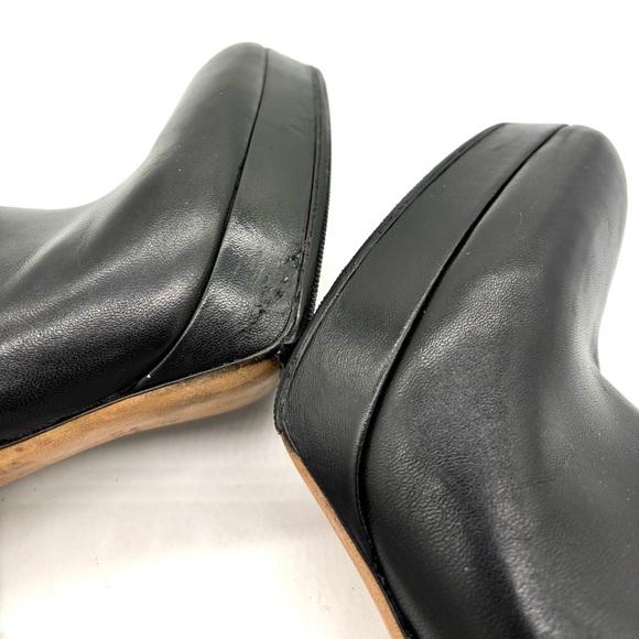 Gucci Black Leather Platform Ankle Boots Booties 252113 - Picture 12 of 13